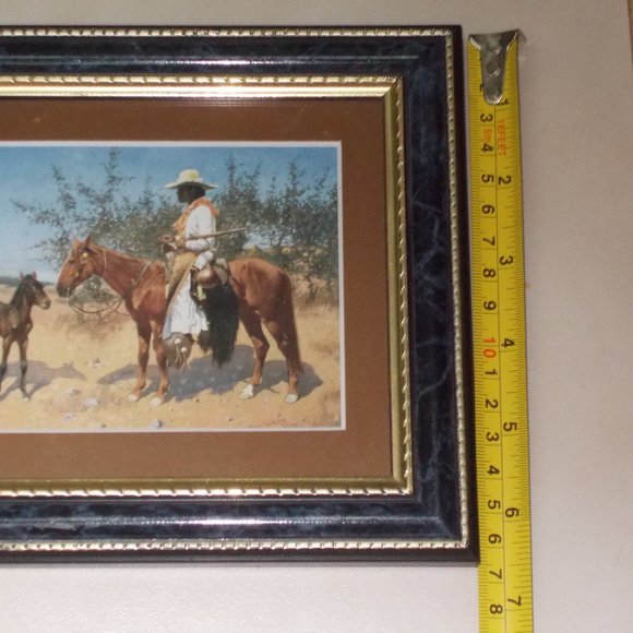 Western 4"x6" print matted and framed - Picture 5 of 6